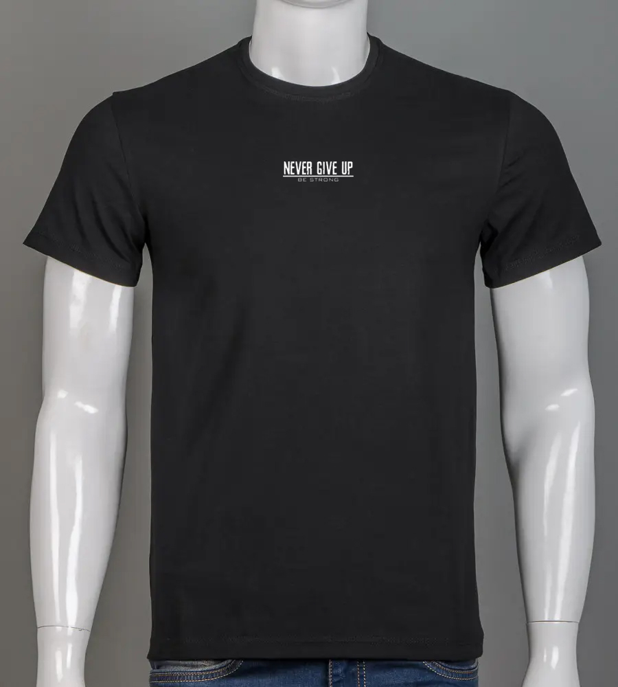 Футболка чоловіча Never Give Up 2422м (Уп.4шт M-XXL)