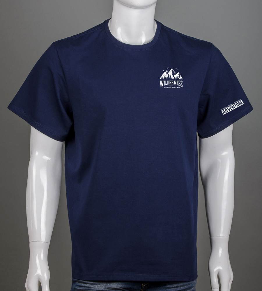 Футболка батал Wilderness 2405б (Уп.4шт 3XL,4XL), Темно-синій 1