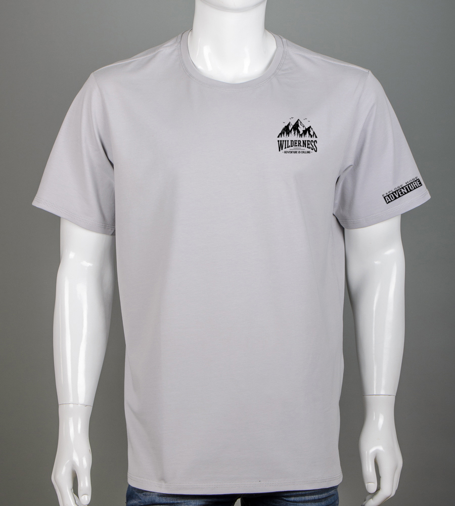 Футболка батал Wilderness 2405б (Уп.4шт 3XL,4XL), Світло-сірий 1