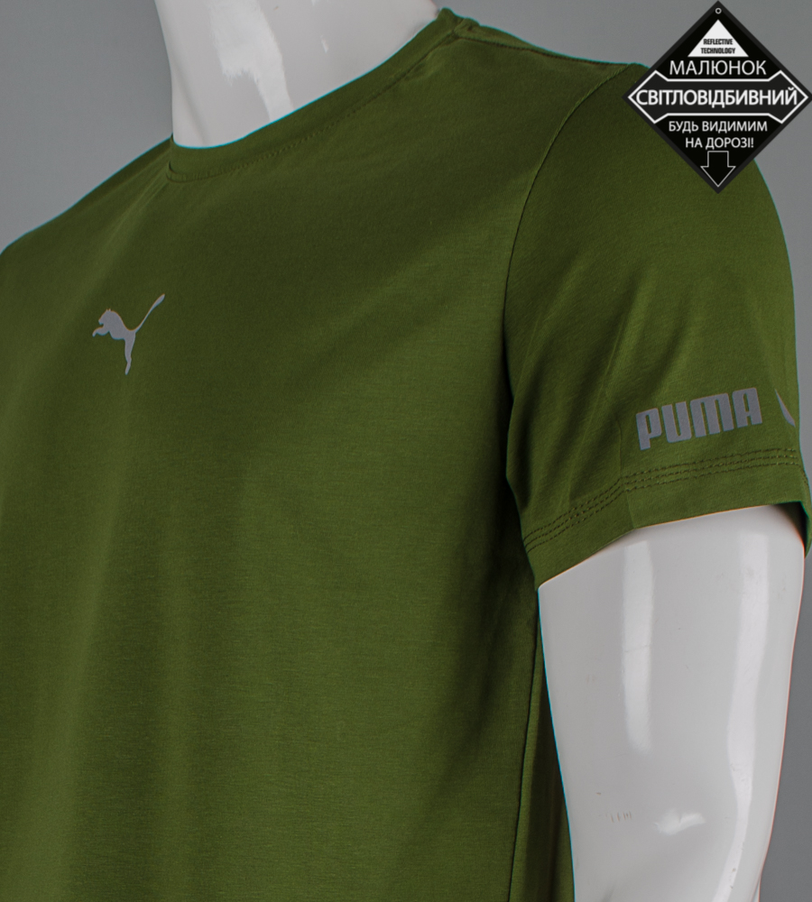 Футболка чоловіча Puma Reflective Хакі 2431м (1шт)