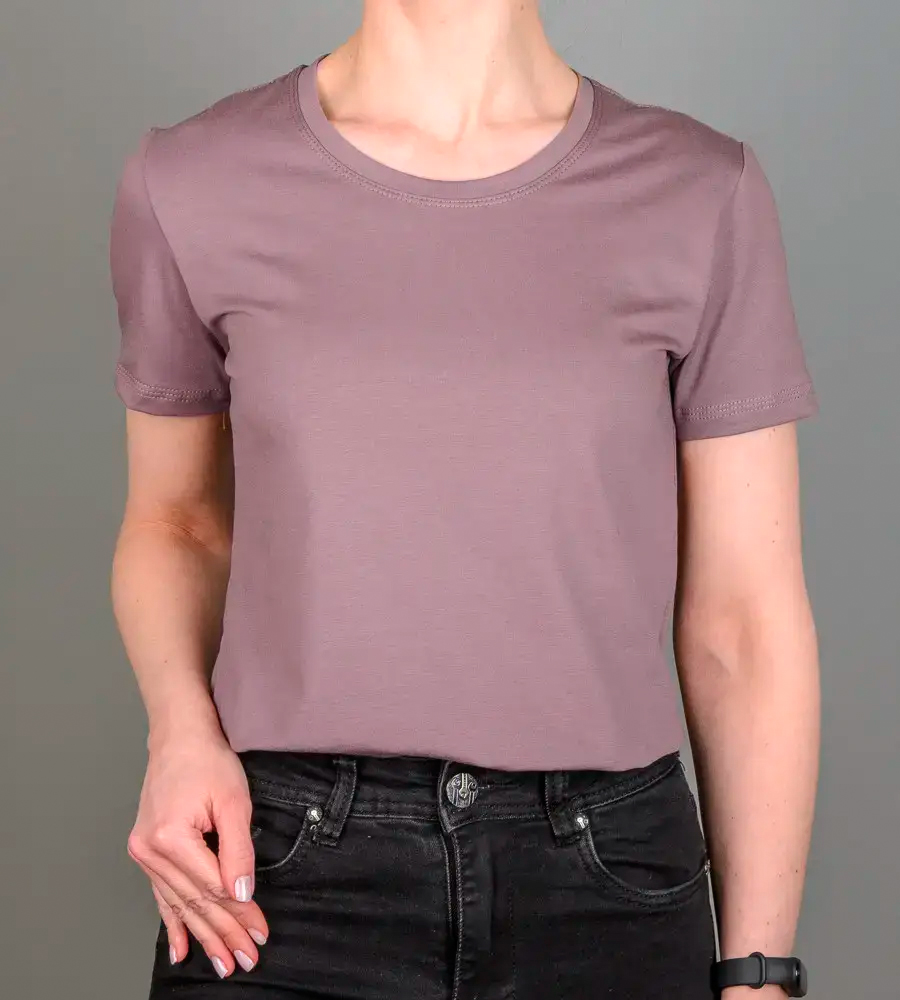 Футболка жіноча Однотонна 2300ж (Уп.4шт M-XXL)