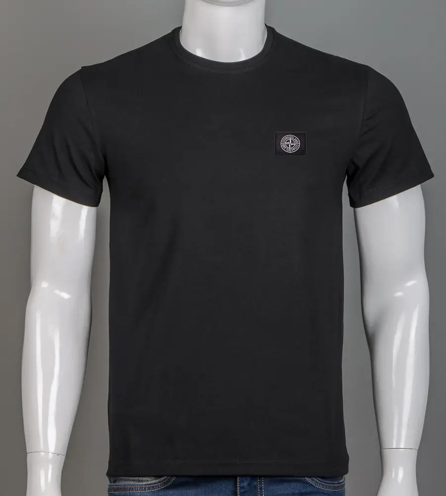 Футболка чоловіча Stone Island 2409м Нашивка (Уп.4шт M-XXL)