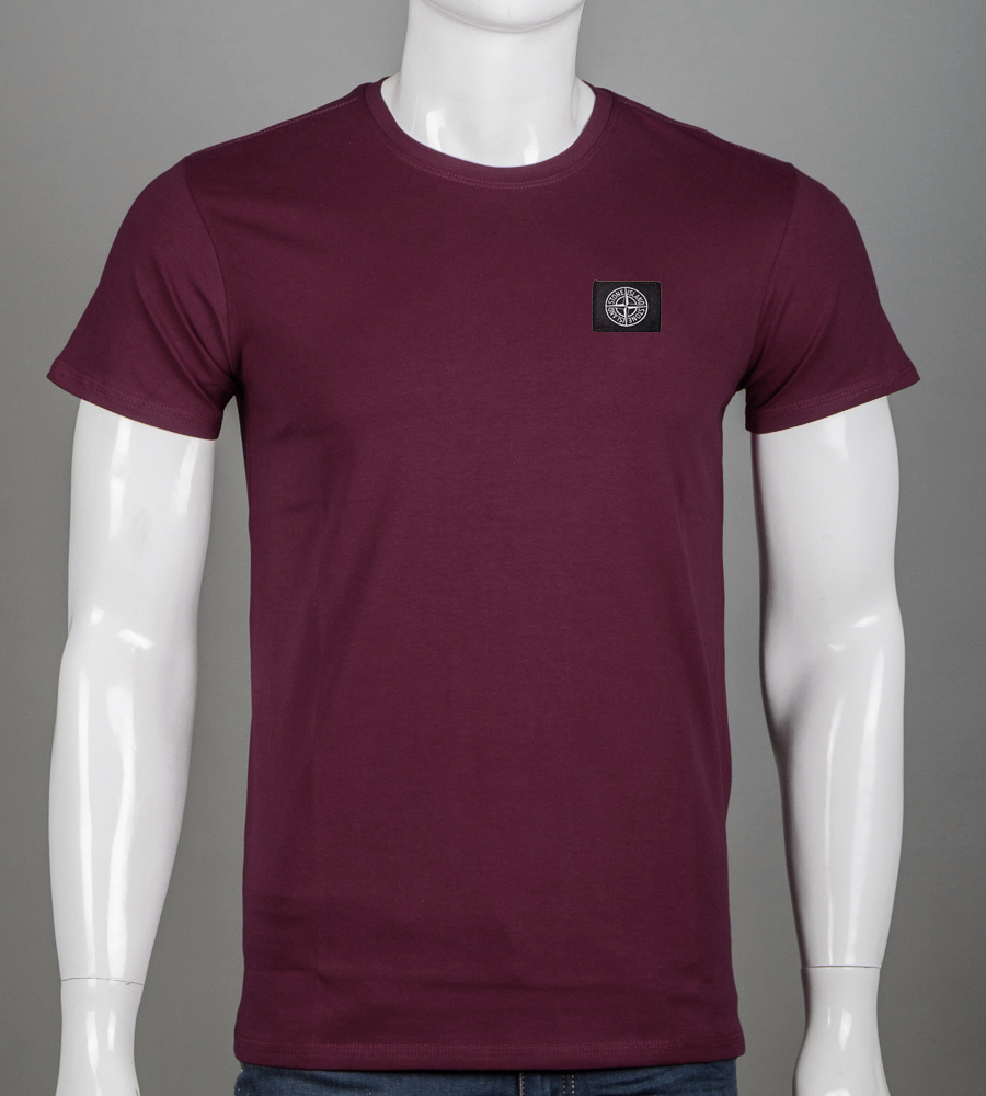 Футболка чоловіча Stone Island 2409м Нашивка (Уп.4шт M-XXL)