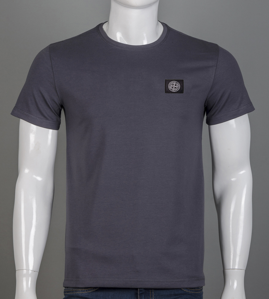 Футболка чоловіча Stone Island 2409м Нашивка (Уп.4шт M-XXL)