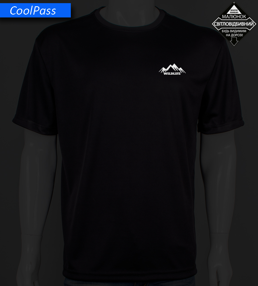 Футболка батал Coolpass Wild Life Reflective 5516б (Уп.4шт 3XL,4XL), Чорний 1