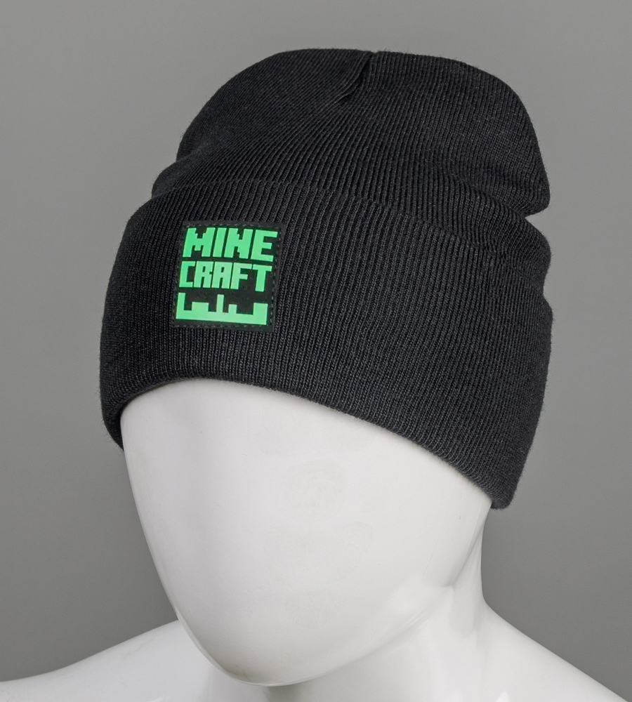 Шапка молодіжна "Ріжки" Mine Craft (m22)