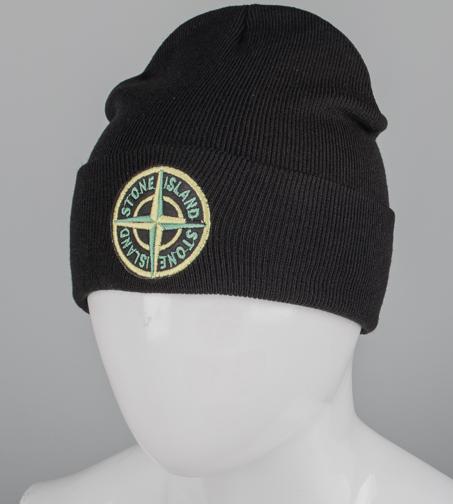 Шапка молодіжна з вишивкою Stone Island (m33)