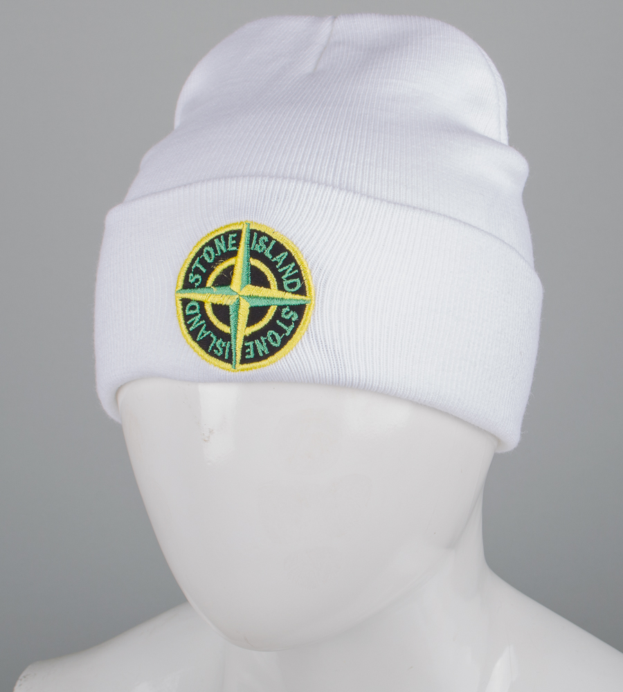 Шапка молодіжна з вишивкою Stone Island (m33)