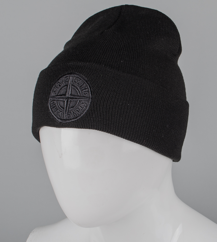 Шапка молодіжна з вишивкою Stone Island (m33)