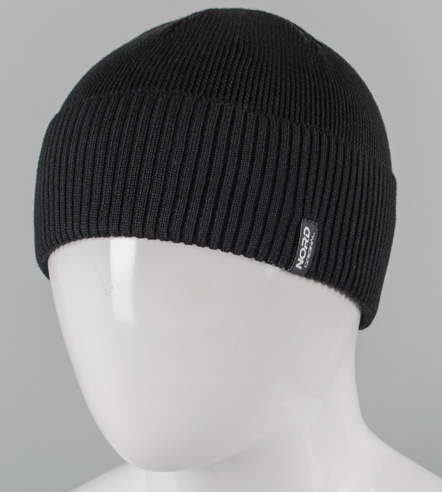 В'язана вовняна шапка без підкладки, з відворотом Nord (251254) 