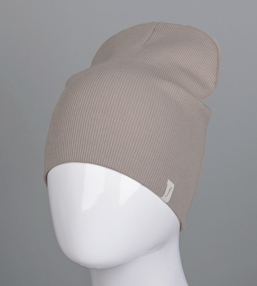 Шапка трикотажна Рубчик без відвороту (20217)