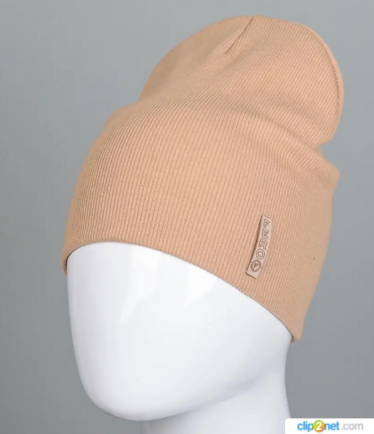 Шапка трикотажна Рубчик без відвороту (20217)
