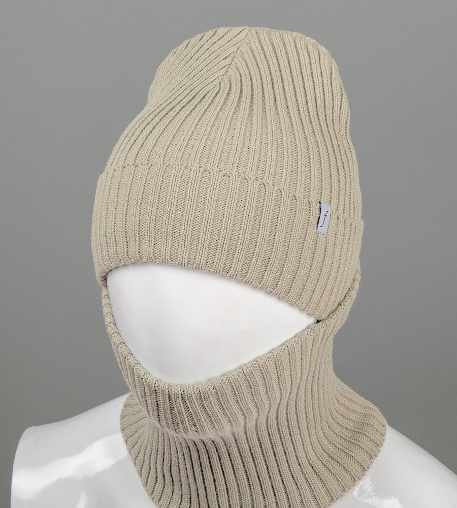 Шапка із флісовою підкладкою + Подвійний Баф (С2108)