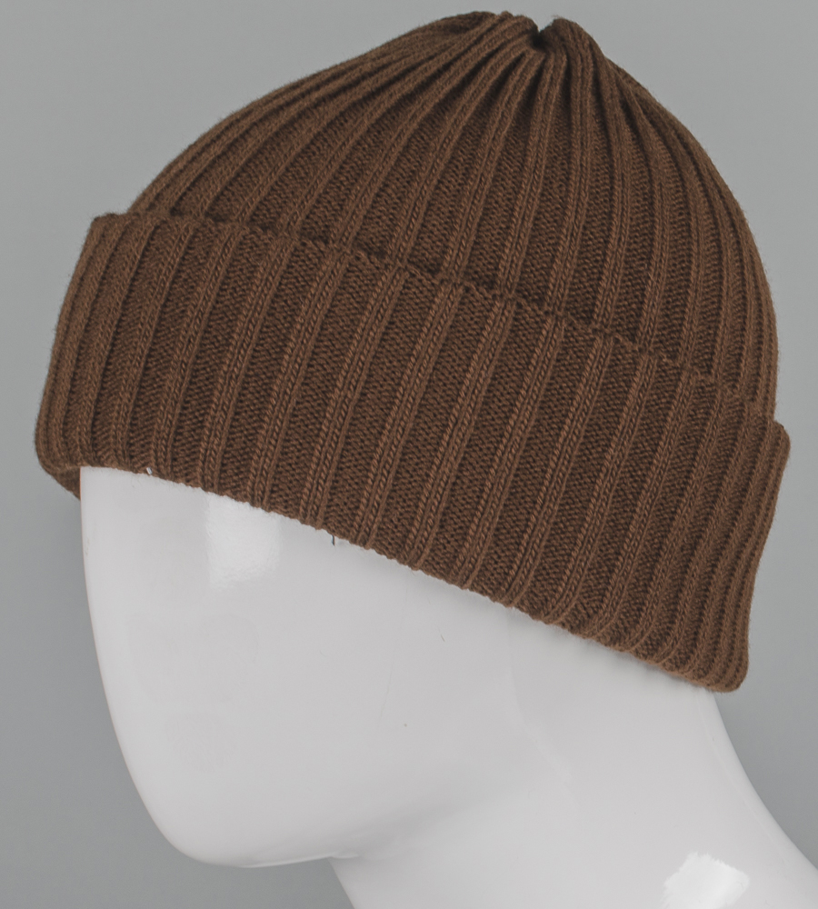 Об'ємна шапка з відворотом "Резинка" (250756)