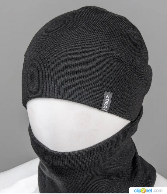 В'язаний комплект Шапка + Баф Робін (М12)