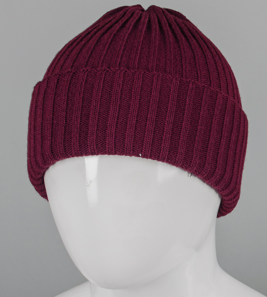 Об'ємна шапка з відворотом "Резинка" (250756)