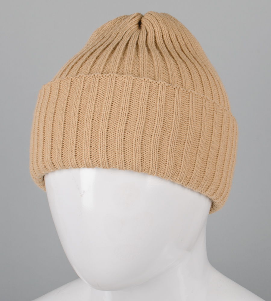 Об'ємна шапка з відворотом "Резинка" (250756)