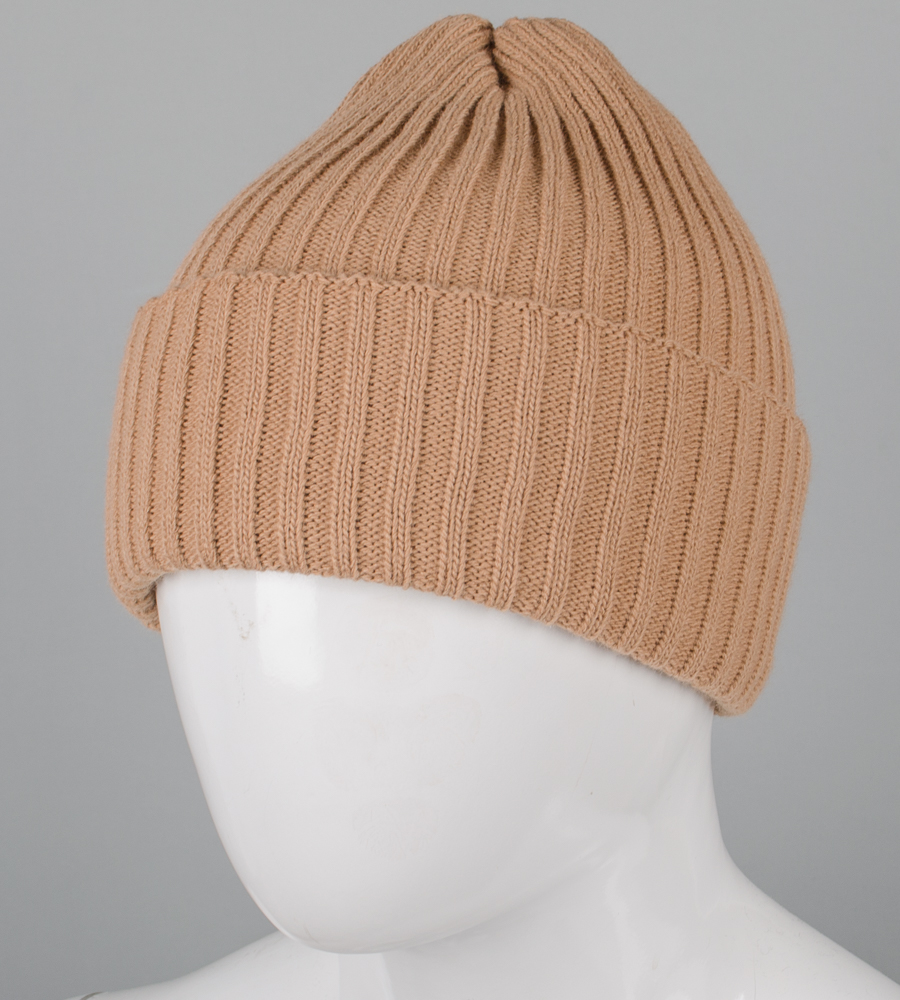 Об'ємна шапка з відворотом "Резинка" (250756)