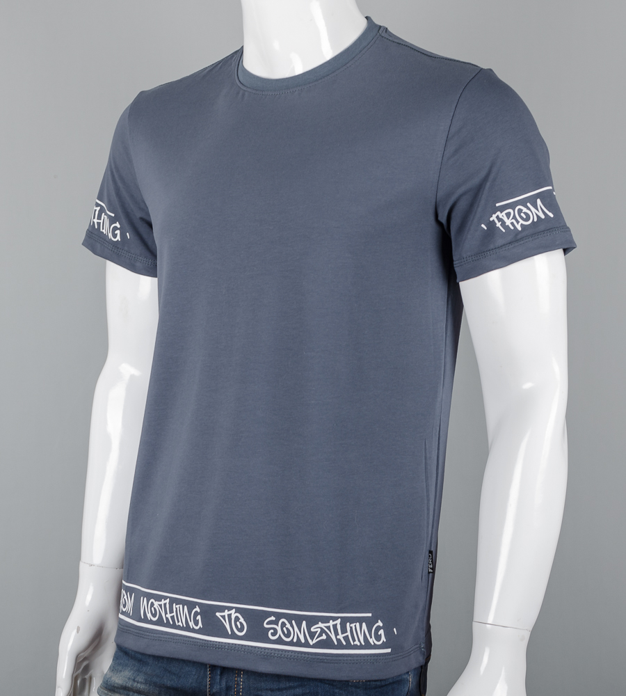 Футболка чоловіча Nothing 2606м (Уп.4шт M-XXL), Графіт 3