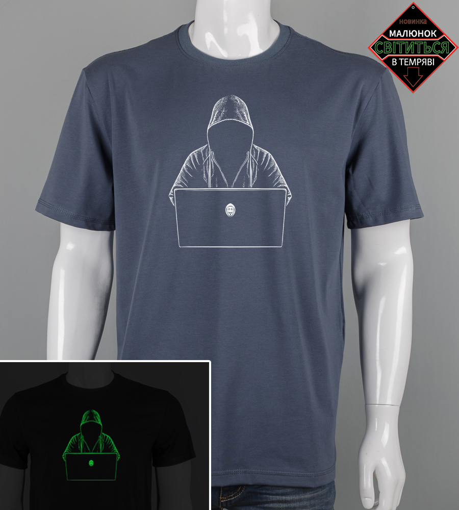 Футболка батал Hacker 2609б (Уп.4шт 3XL,4XL), Графіт 1