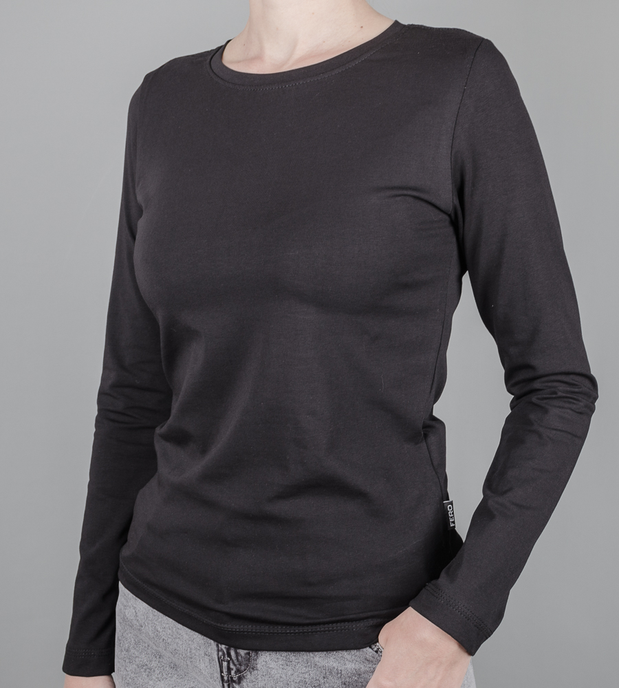 Лонгслів жіночий, Чорний 2600жл,  (1шт),  2