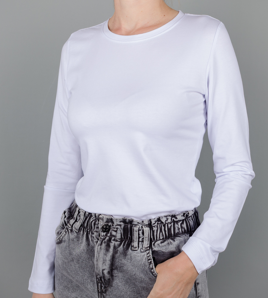 Лонгслів жіночий, Білий 2600жл,  (1шт),  1