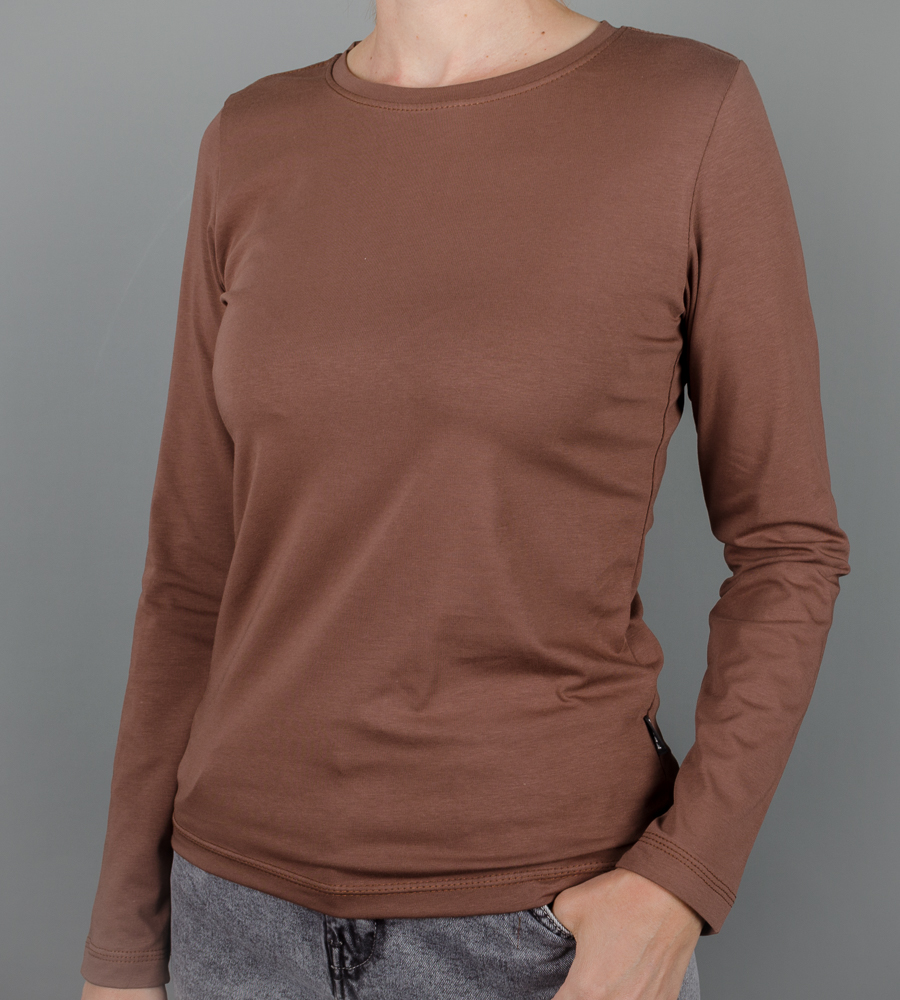 Лонгслів жіночий, Коричневий 2600жл,  (1шт),  1