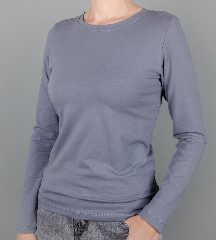 Лонгслів жіночий, Сірий 2600жл,  (1шт),  1