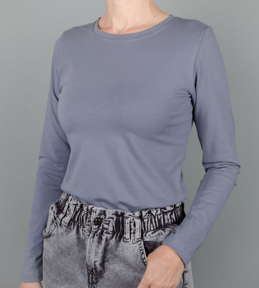 Лонгслів жіночий, Сірий 2600жл,  (1шт),  2