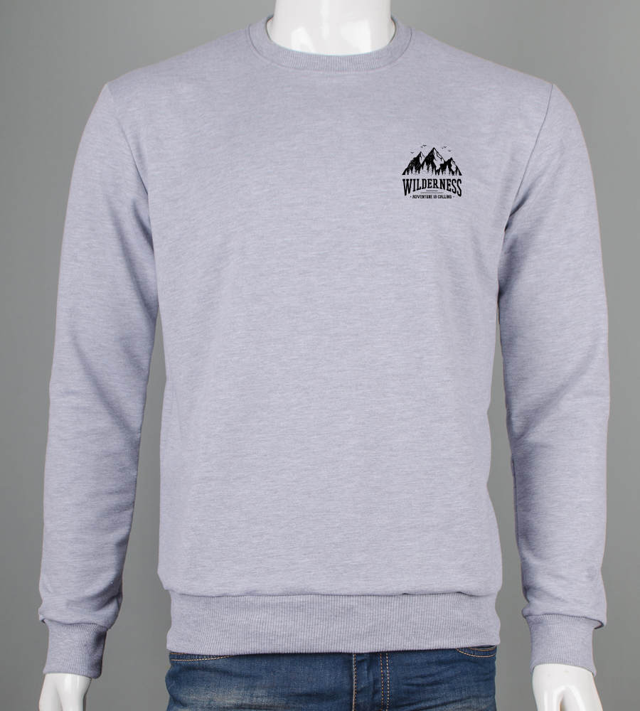 Світшот батал двонитка Wilderness 7405б (Уп.4шт 3XL,4XL), Св.Сірий меланж 1