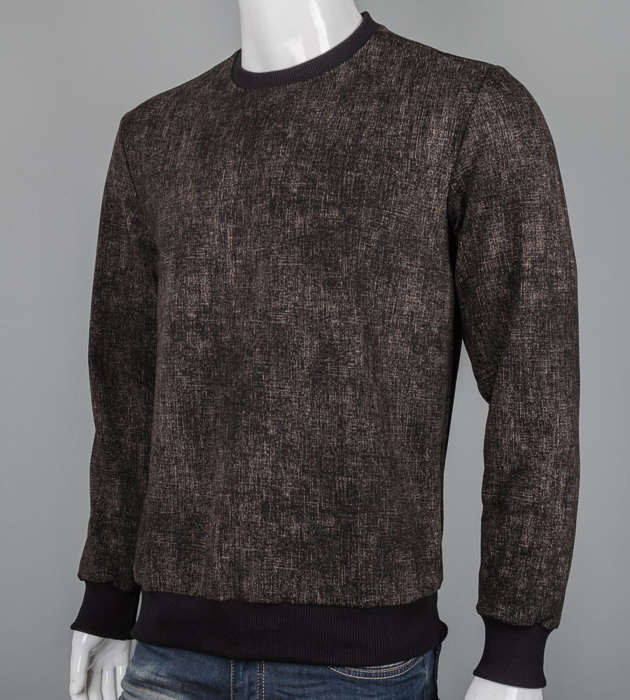 Світшот чоловічий Однотонний 7300с (Уп.4шт M-XXL), Чорний (крапки) 4