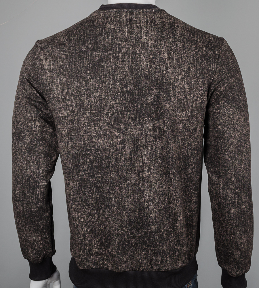 Світшот чоловічий Однотонний 7300с (Уп.4шт M-XXL), Чорний (крапки) 3