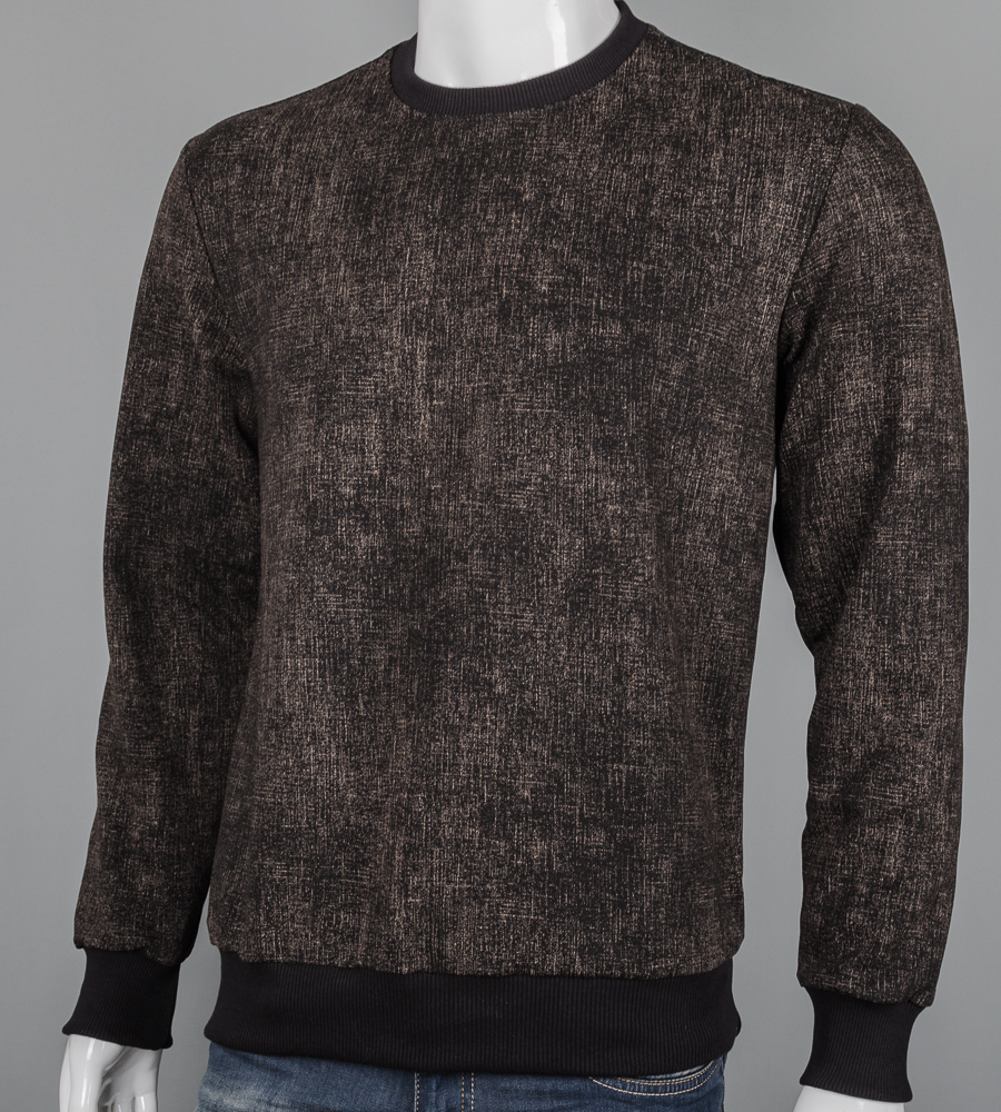 Світшот батал двонитка Однотонний 7300б (Уп.4шт 3XL,4XL), Чорний (крапки) 1