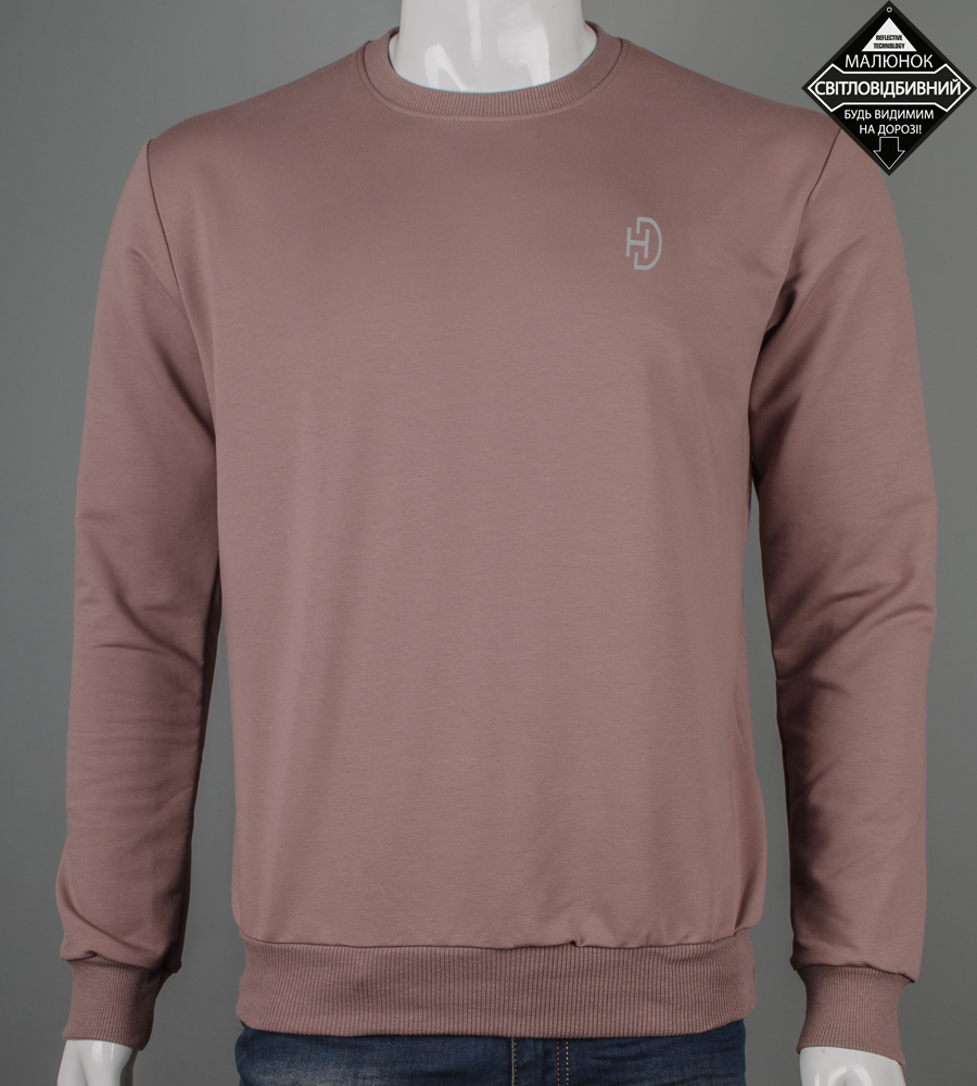 Світшот батал двонитка HD reflective 7602б (Уп.4шт 3XL,4XL), Капучино 1