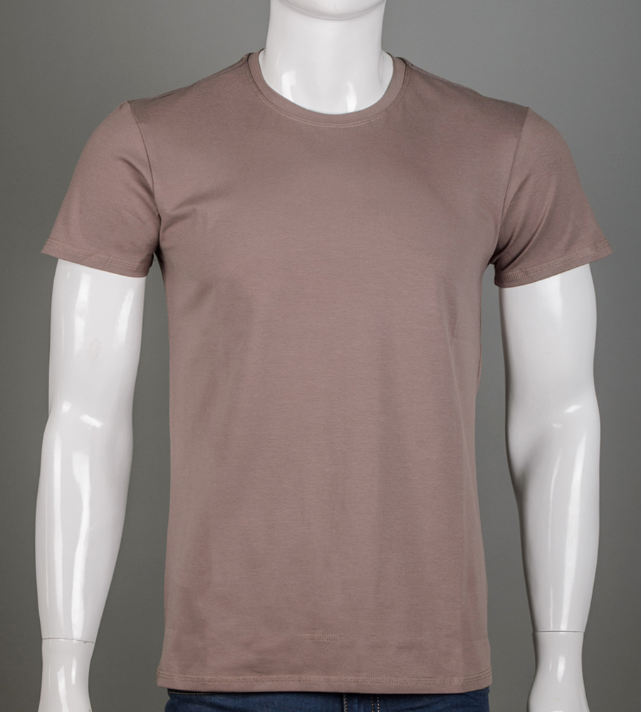 Футболка чоловіча Однотонна 2300м (Уп.4шт M-XXL), Капучино 1