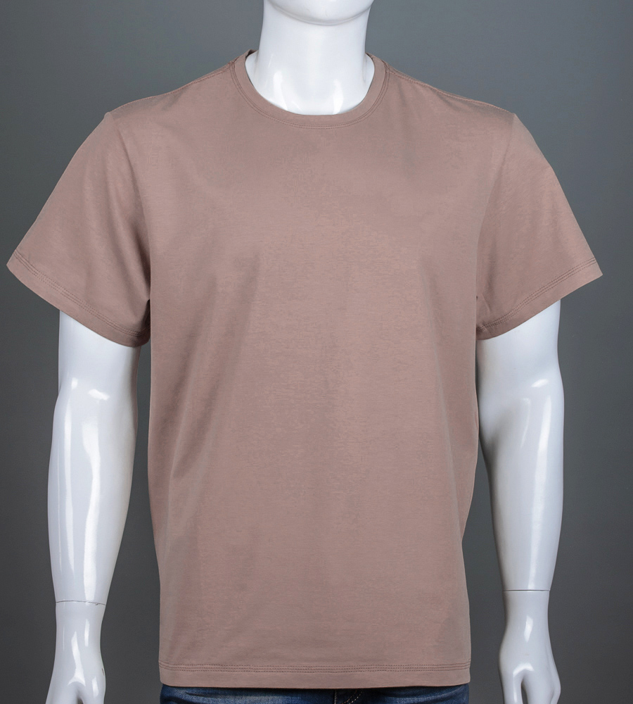 Футболка супер-батал Однотонна 2300сб (Уп.2шт 5XL,6XL), Капучино 1