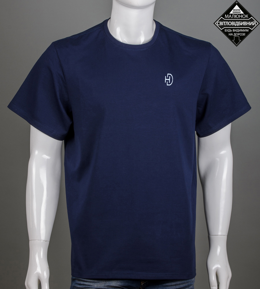 Футболка супер-батал HD reflective 2602сб (Уп.2шт 5XL,6XL), Темно-синій 1