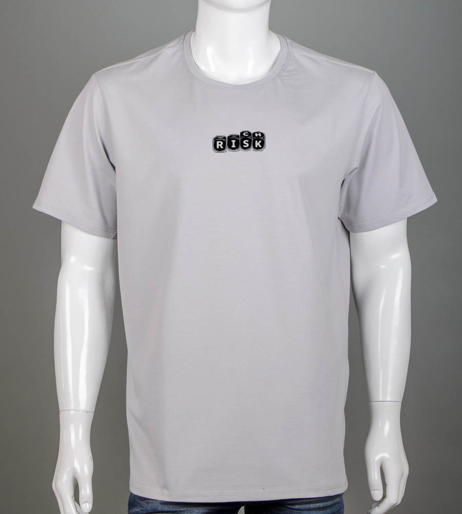 Футболка супер-батал Risk 2607сб (Уп.2шт 5XL,6XL), Світло-сірий 1