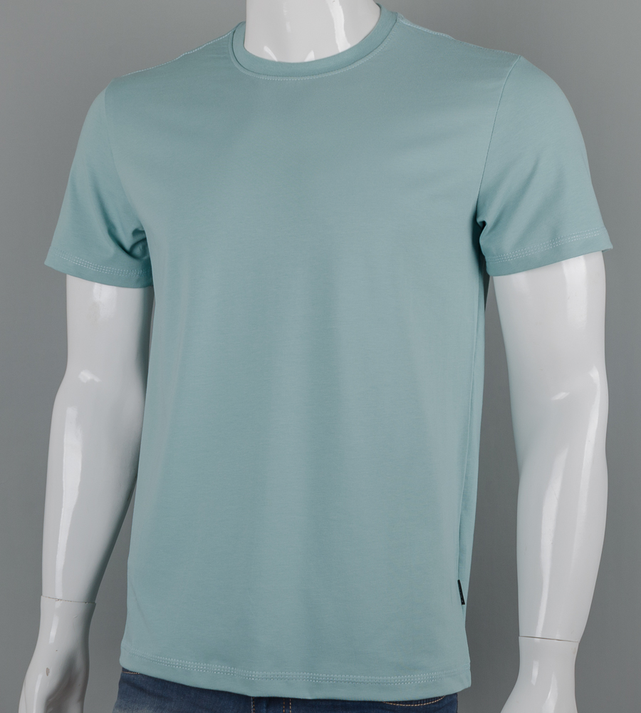 Футболка чоловіча Однотонна 2300м (Уп.4шт M-XXL), Полин 2