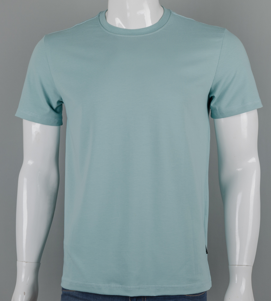 Футболка чоловіча Однотонна 2300м (Уп.4шт M-XXL), Полин 1