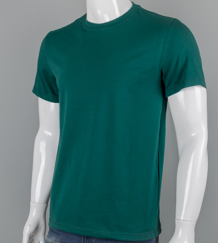 Футболка чоловіча Однотонна 2300м (Уп.4шт M-XXL), Смарагдовий 2