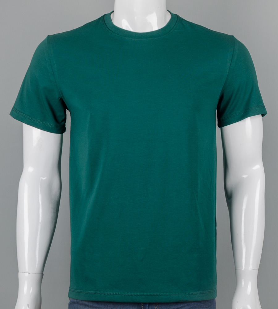 Футболка чоловіча Однотонна 2300м (Уп.4шт M-XXL), Смарагдовий 1