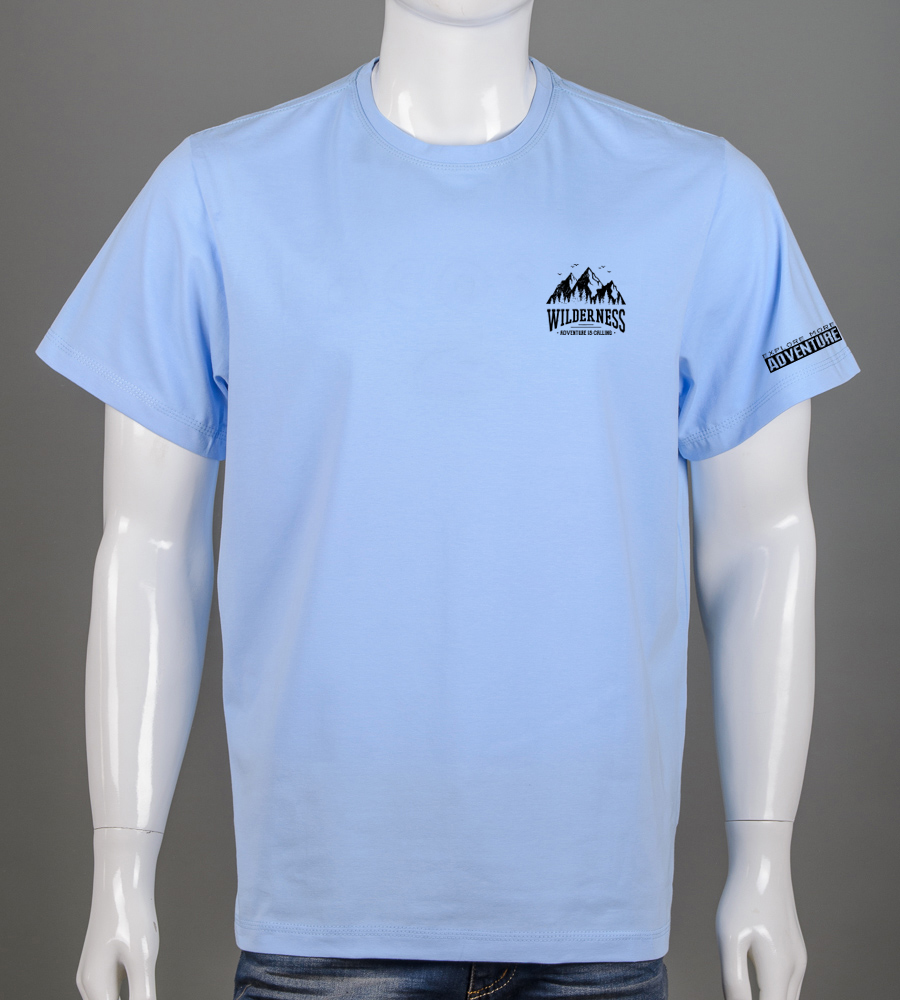 Футболка батал Wilderness 2405б (Уп.4шт 3XL,4XL), Блакитний 1