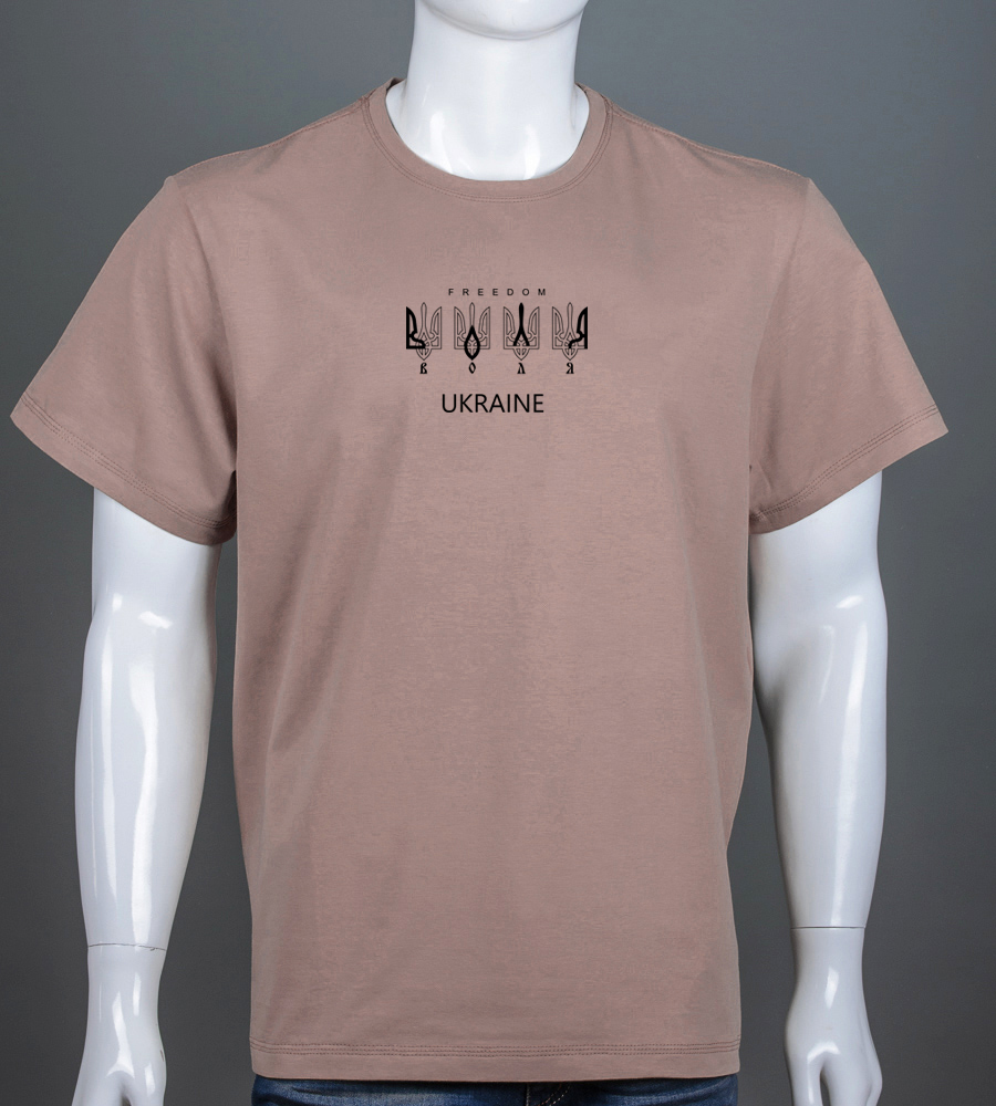 Футболка батал Воля 2307б (Уп.4шт 3XL,4XL), Капучино 1