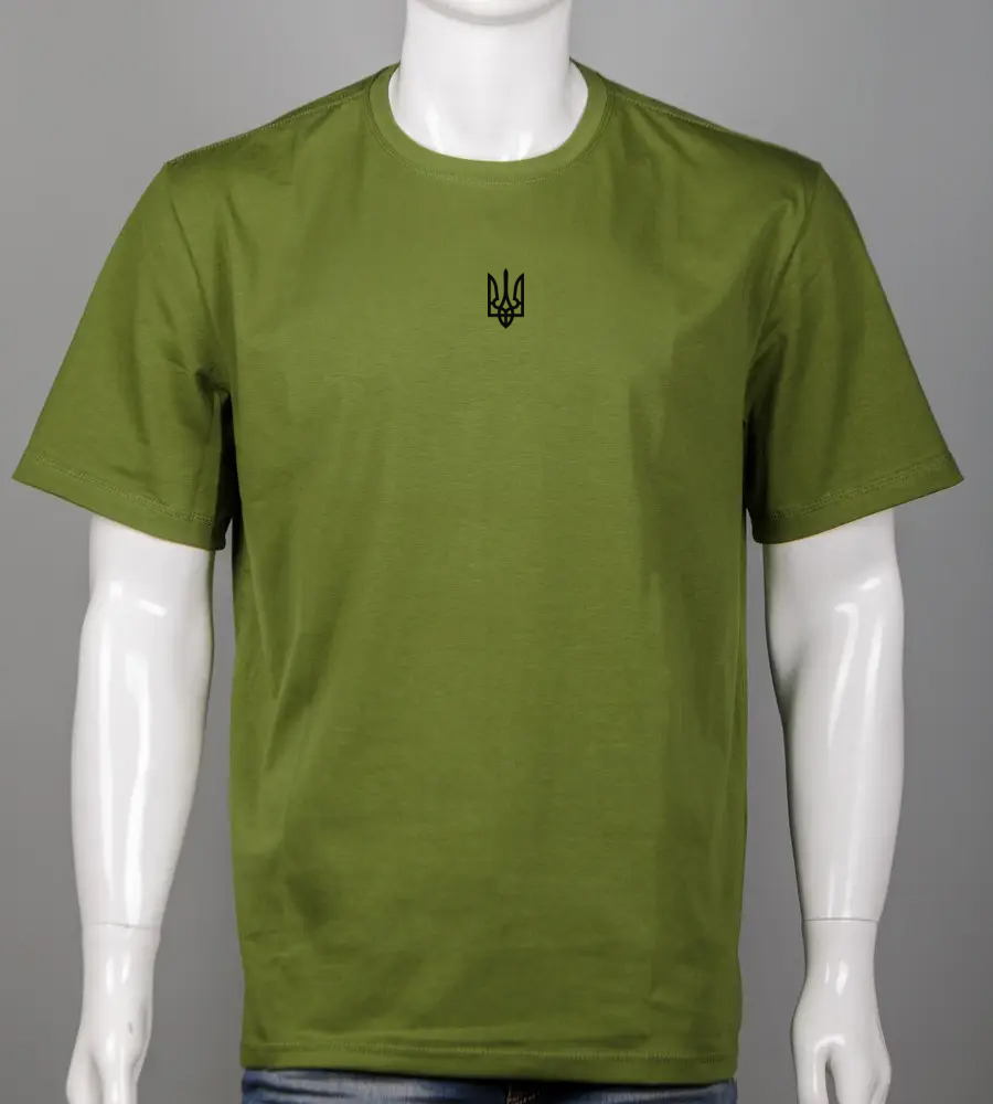 Футболка батал Тризуб 2401б (Уп.4шт 3XL,4XL), Хакі 1