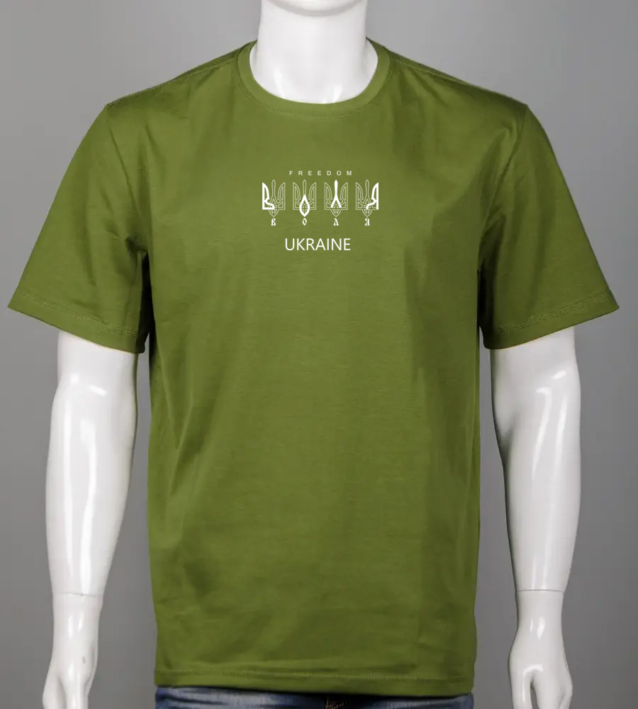 Футболка батал Воля 2307б (Уп.4шт 3XL,4XL), Хакі 1