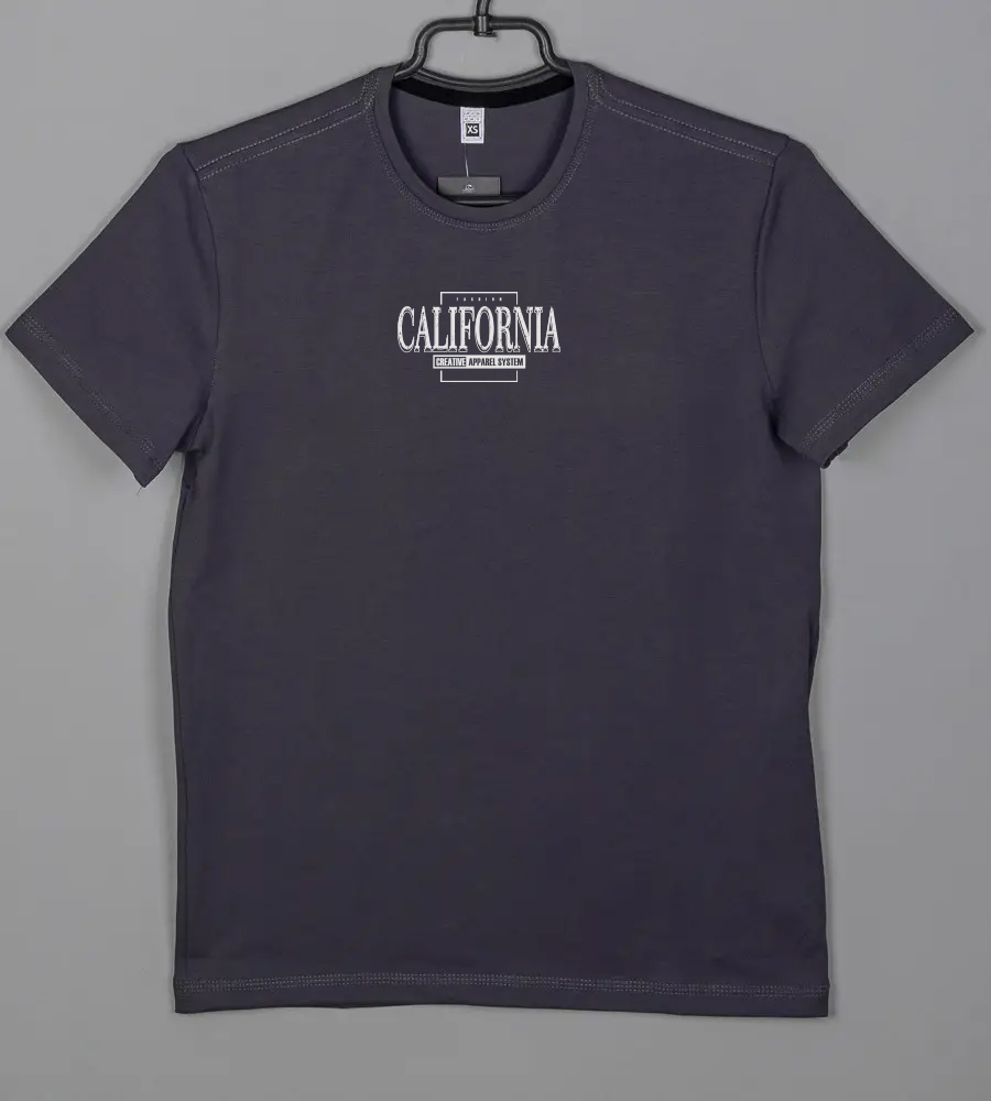 Футболка юніор California 2406п (Уп.4шт XS, S), Графіт 1
