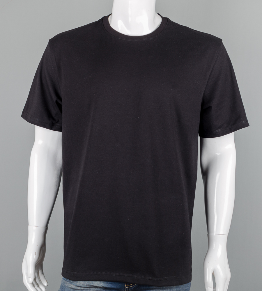 Футболка супер-батал Однотонна 2300вб (Уп.2шт 7XL,8XL), Чорний 1