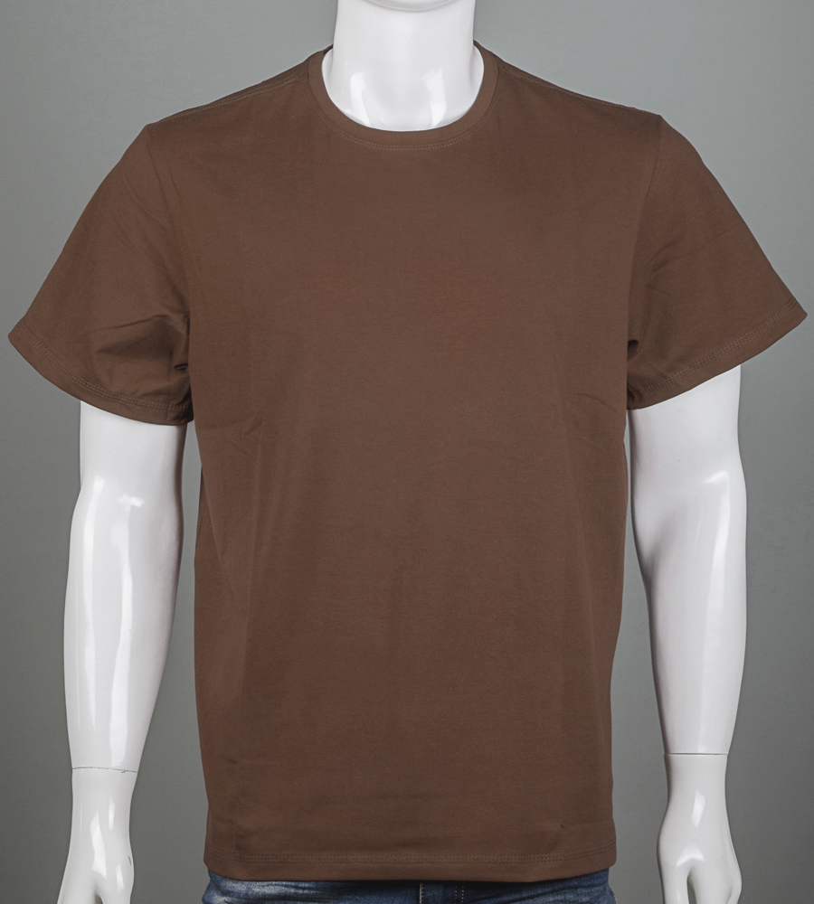 Футболка супер-батал Однотонна 2300вб (Уп.2шт 7XL,8XL), Коричневий 1