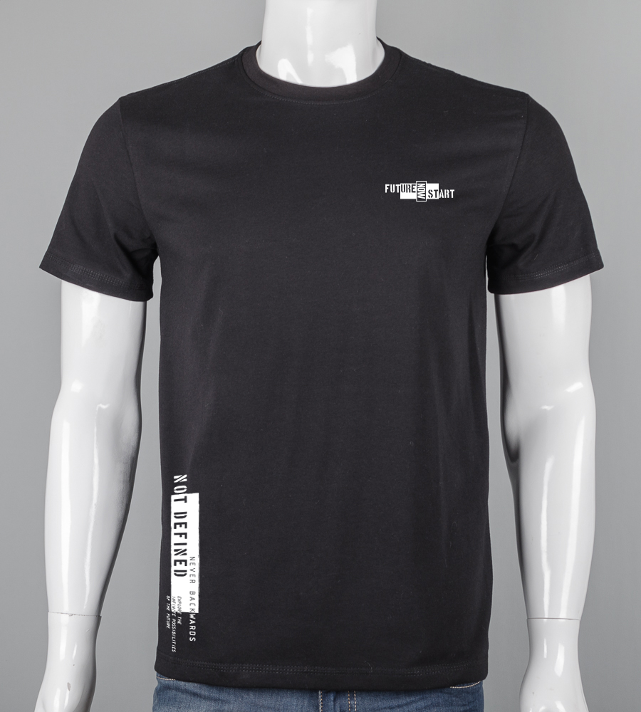 Футболка чоловіча Future 2616м (Уп.4шт M-XXL), Чорний 1